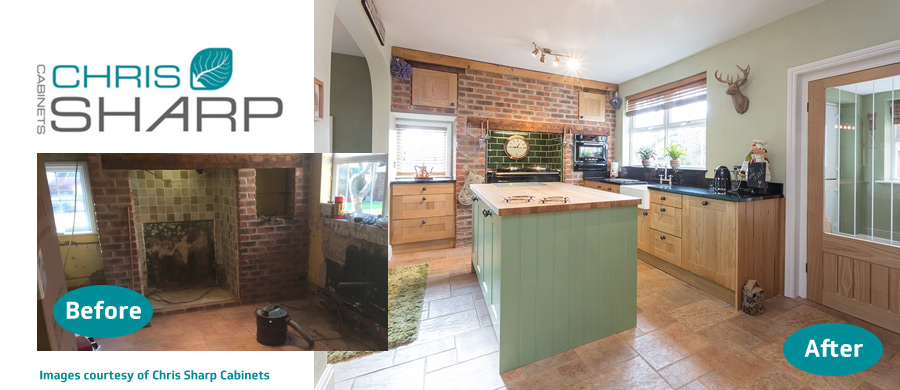 Chris Sharp Cabinets - Kitchen Makeover - Before And After Photographs